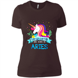 Unicorns are born in Aries Birthday Rainbow Gift Custom Ultra Cotton