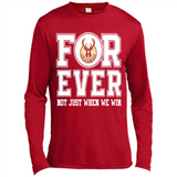 Milwaukee Bucks Forever For ever not just when we win - Canvas Long Sleeve T-Shirt
