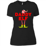 Mens Daddy Elf T-Shirt Funny Matching Christmas Costume - Ladies' Boyfriend T-Shirt