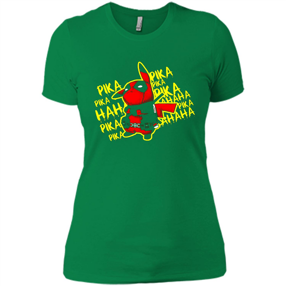 Pikachu Deadpool T-Shirt PINGPONG - Ladies' Boyfriend T-Shirt