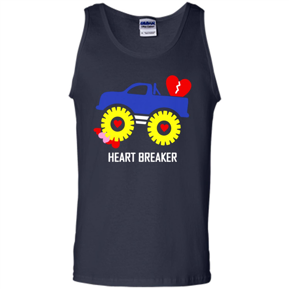 HEART BREAKER BLUE MONSTER TRUCK VALENTINE'S DAY