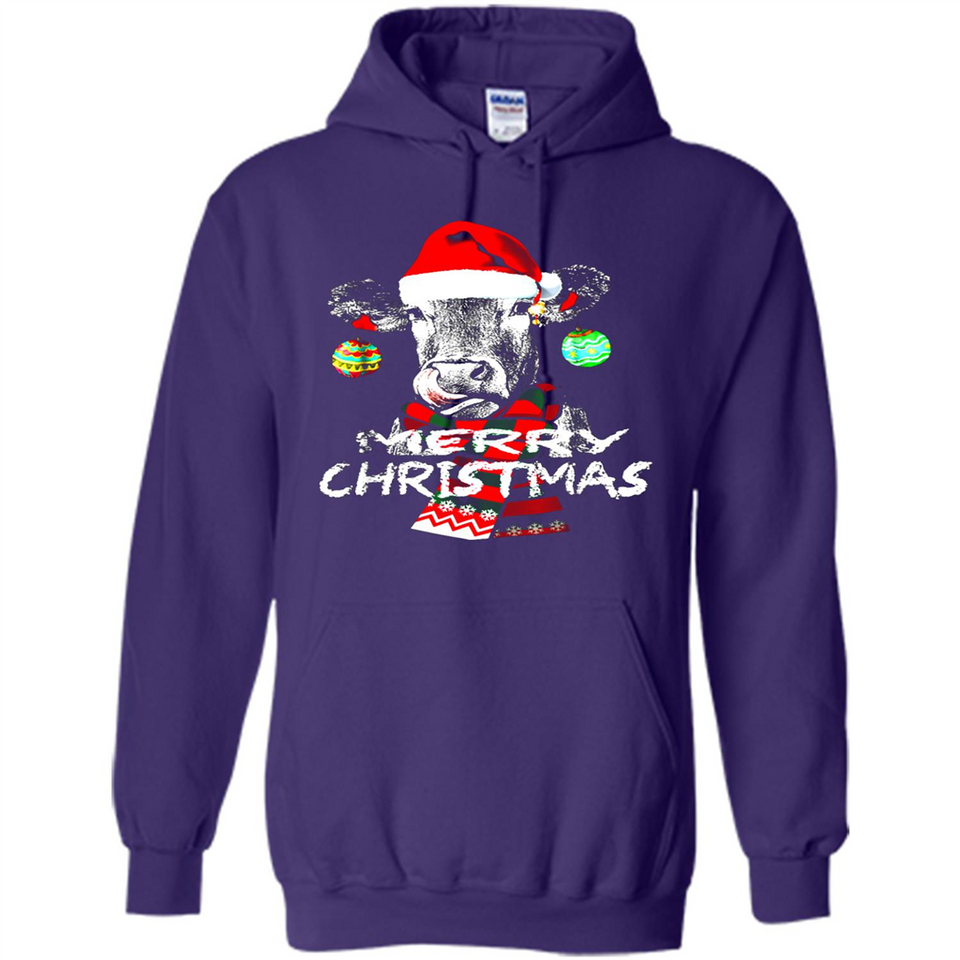 Fabulous Mooey christmas Heifers Cow Christmas lights - Hoodie