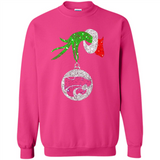Amazing Kansas State Wildcats Glitter Grinch Monogram Ornament Christmas Gift - Sweatshirt