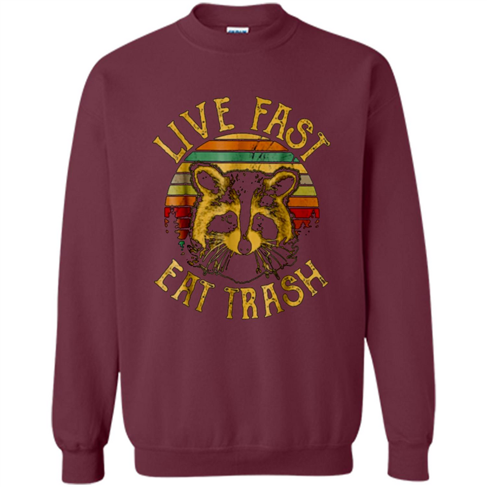 Live fast eat trash bear vintage camping PINGPONG
