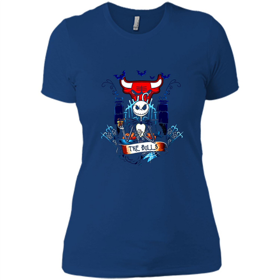 Chicago Bulls Halloween The Nightmare Before Christmas - Ladies' Boyfriend T-Shirt
