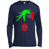 Christmas The Grinch Hand Holding Hippie Ornament - Canvas Long Sleeve T-Shirt