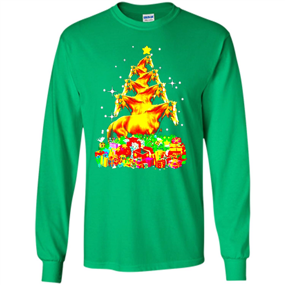 Horse Lover Tees Merry Christmas - Long Sleeve T-Shirt