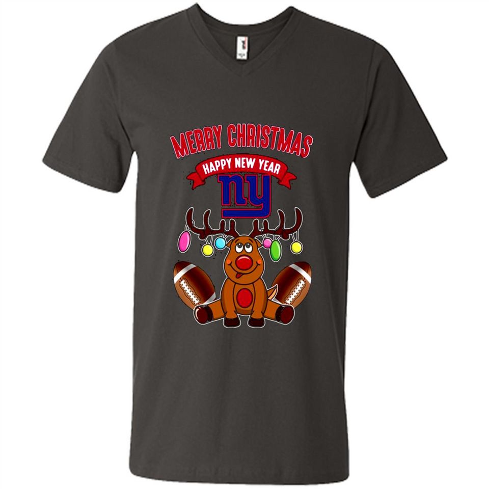 New York Giants NFL Reindeer Funny Merry Christmas And Happy New Year
