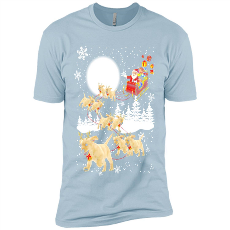 Christmas Santa Golden Retriever Sleigh For Labrador Retriever