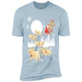 Christmas Santa Golden Retriever Sleigh For Labrador Retriever