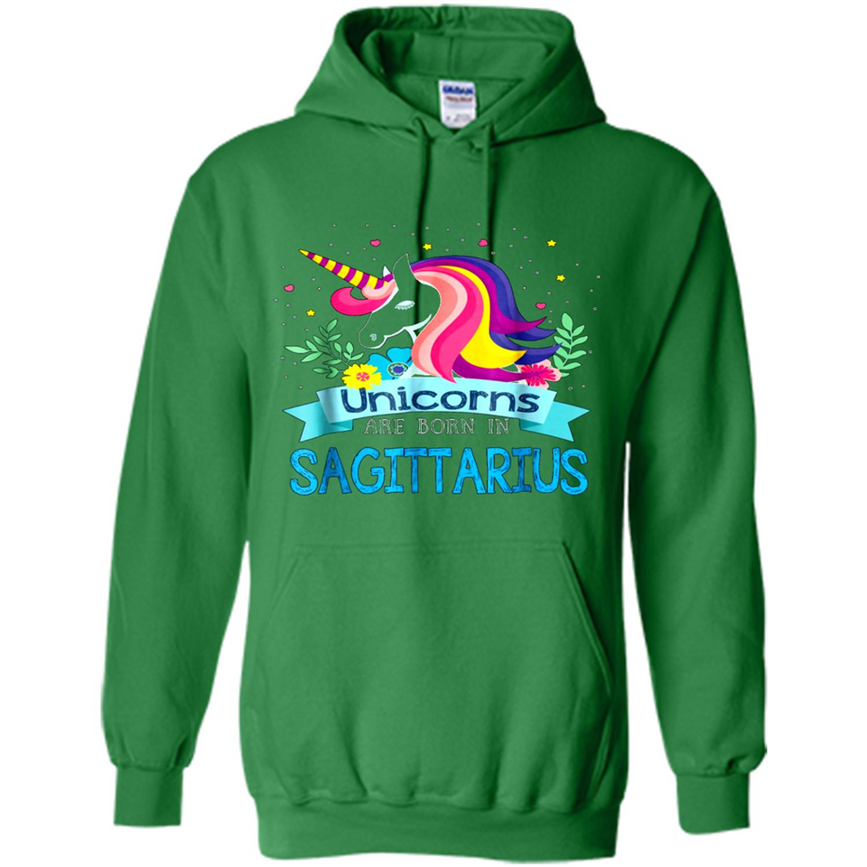 Unicorns are born in Sagittarius Birthday Rainbow Custom Ultra Cotton
