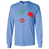 Funny Grinch Hand holding Doctor ornament Christmas Sporty T-Shirt - Long Sleeve T-Shirt