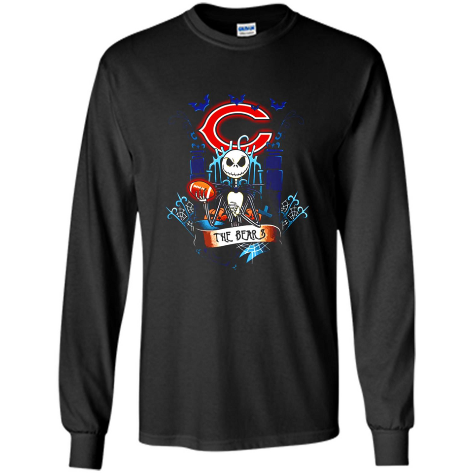 Chicago Bears Halloween The Nightmare Before Christmas - Long Sleeve T-Shirt