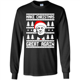 Fabulous Make Christmas Great Again Trump Ugly Christmas - Long Sleeve T-Shirt