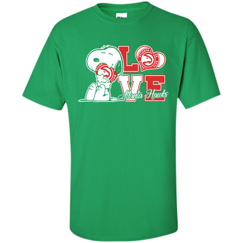 Snoopy loves NBA Atlanta Hawks - Shirt
