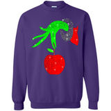 Christmas The Grinch Hand Holding Apple Ornament sweater - Sweatshirt