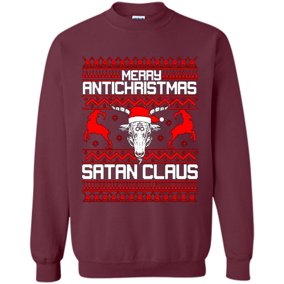Merry Antichristmas Satan Claus Sweatshirt PINGPONG