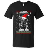 Morning Person Dutch Shepherd Funny Xmas - Men's V-Neck