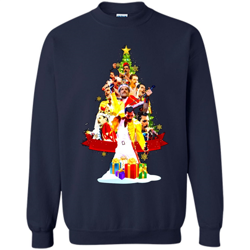 Freddie Mercury Christmas Tree Sweatshirt PING PONG