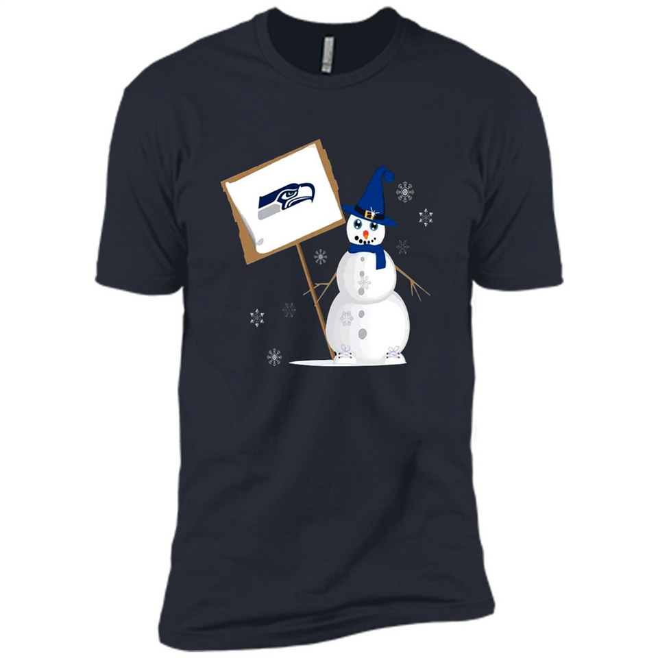 Seattle Seahawks Snowman Funny