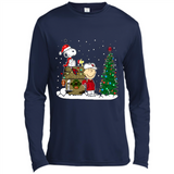 Arizona Cardinals Snoopy The Peanuts Movie Christmas Football Super Bowl pingpong - Canvas Long Sleeve T-Shirt
