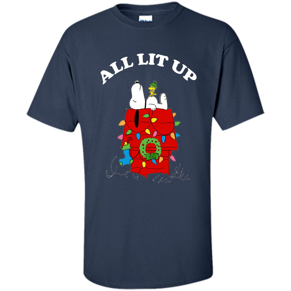Peanuts By Schulz Snoopy Young Men_s Christmas SweatShirt - Shirt