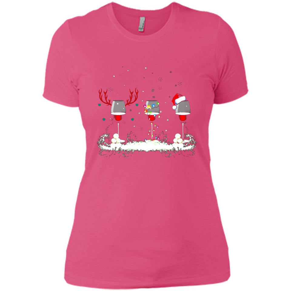 Christmas Red Wine - Merry Xmas T-Shirt - Ladies' Boyfriend T-Shirt