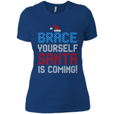 Brace Yourself Santa is coming Christmas - Ladies' Boyfriend T-Shirt