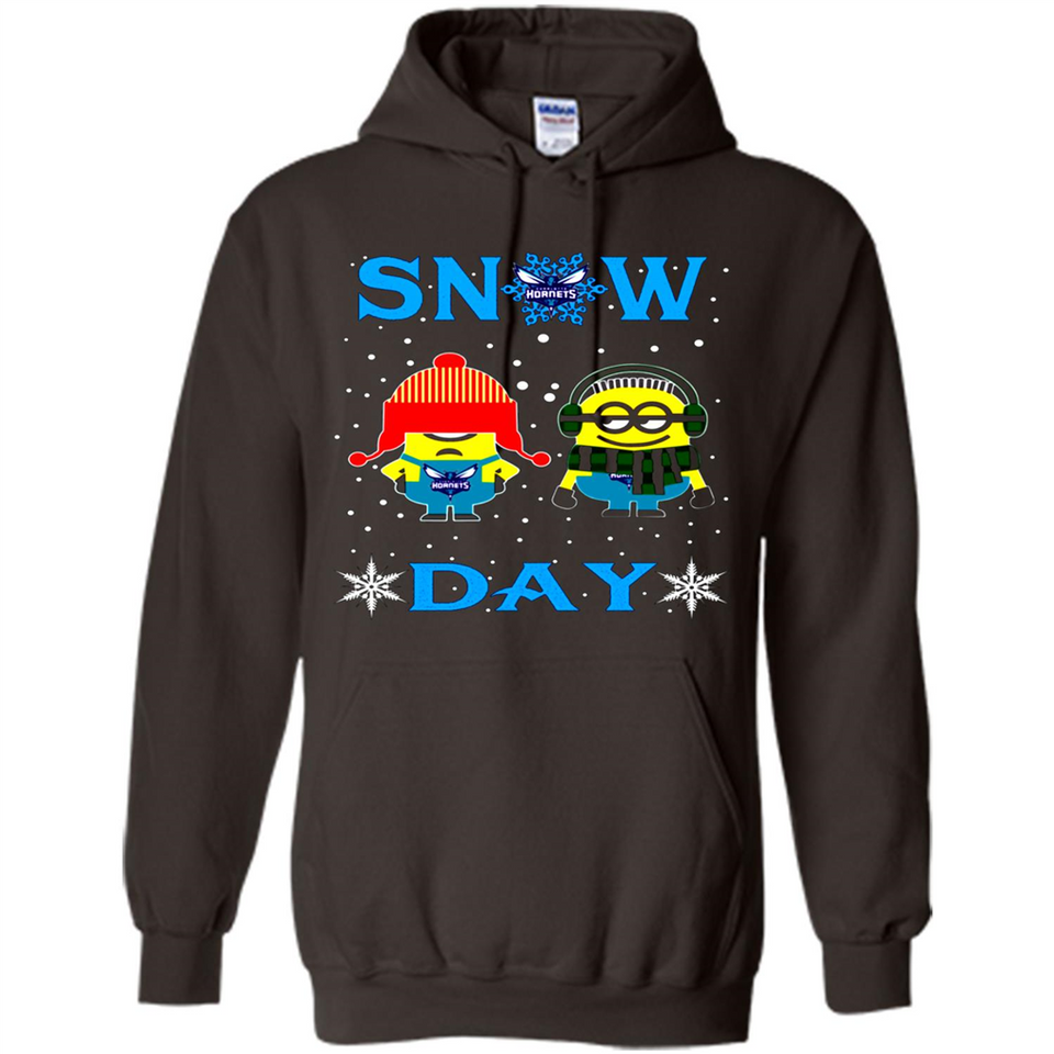 Snow Day Shirt For Charlotte Hornets Vs Minion Fans pingpong