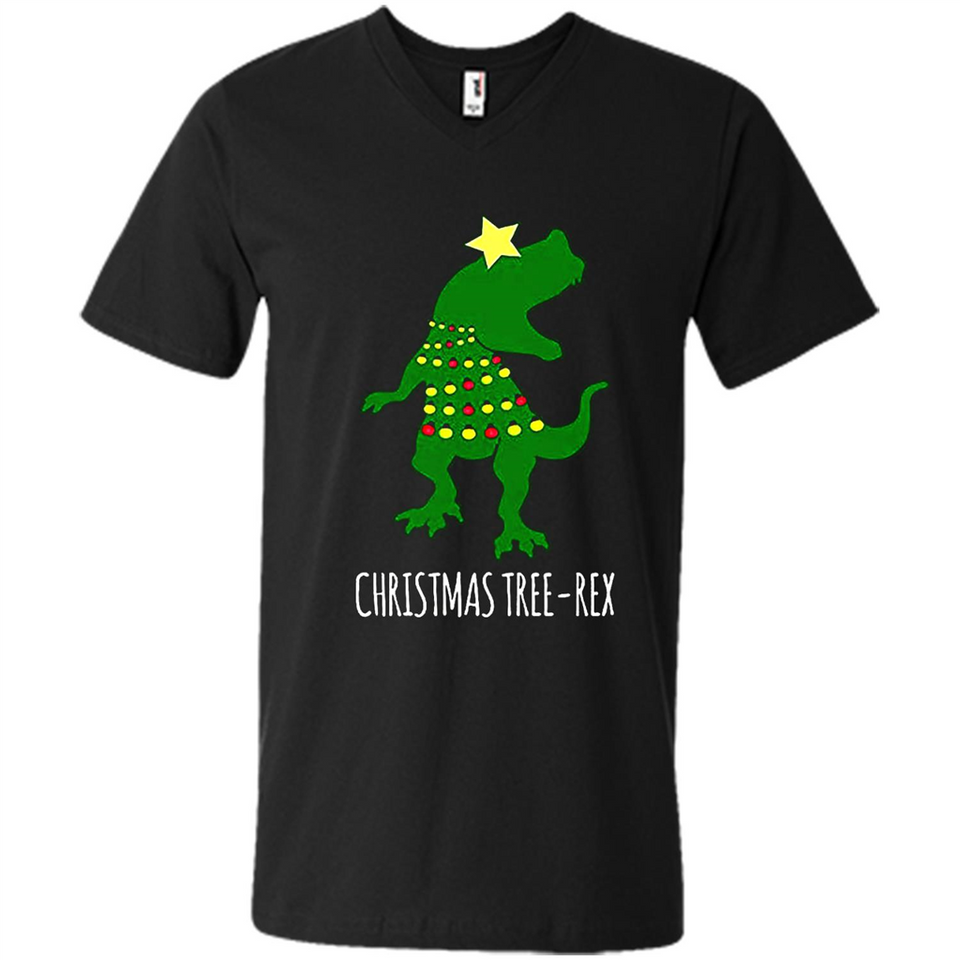 Christmas Tree Rex - Men's V-Neck