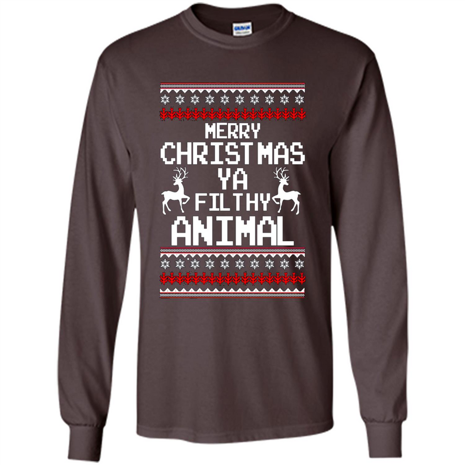 Merry Christmas ya filthy animal ulgy sweater PINGPONG