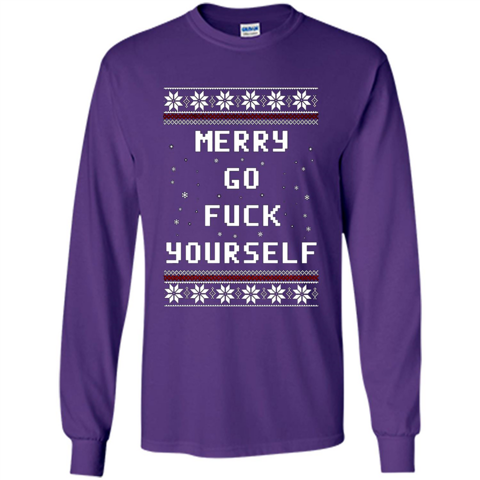 Merry go fuck yourself Christmas sweatshirt PINGPONG