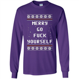 Merry go fuck yourself Christmas sweatshirt PINGPONG