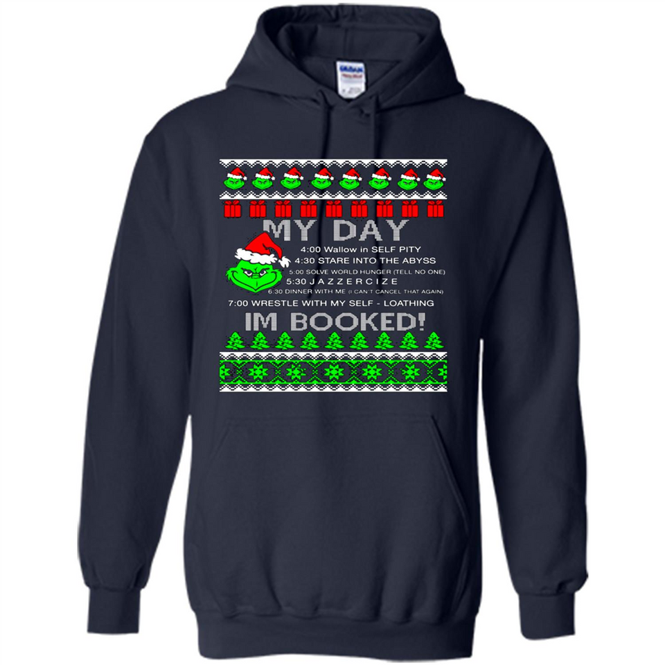 Mr Grinch my day I’m booked Christmas sweater PINGPONG