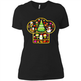 Chef Hat Christmas Ornament - Ladies' Boyfriend T-Shirt
