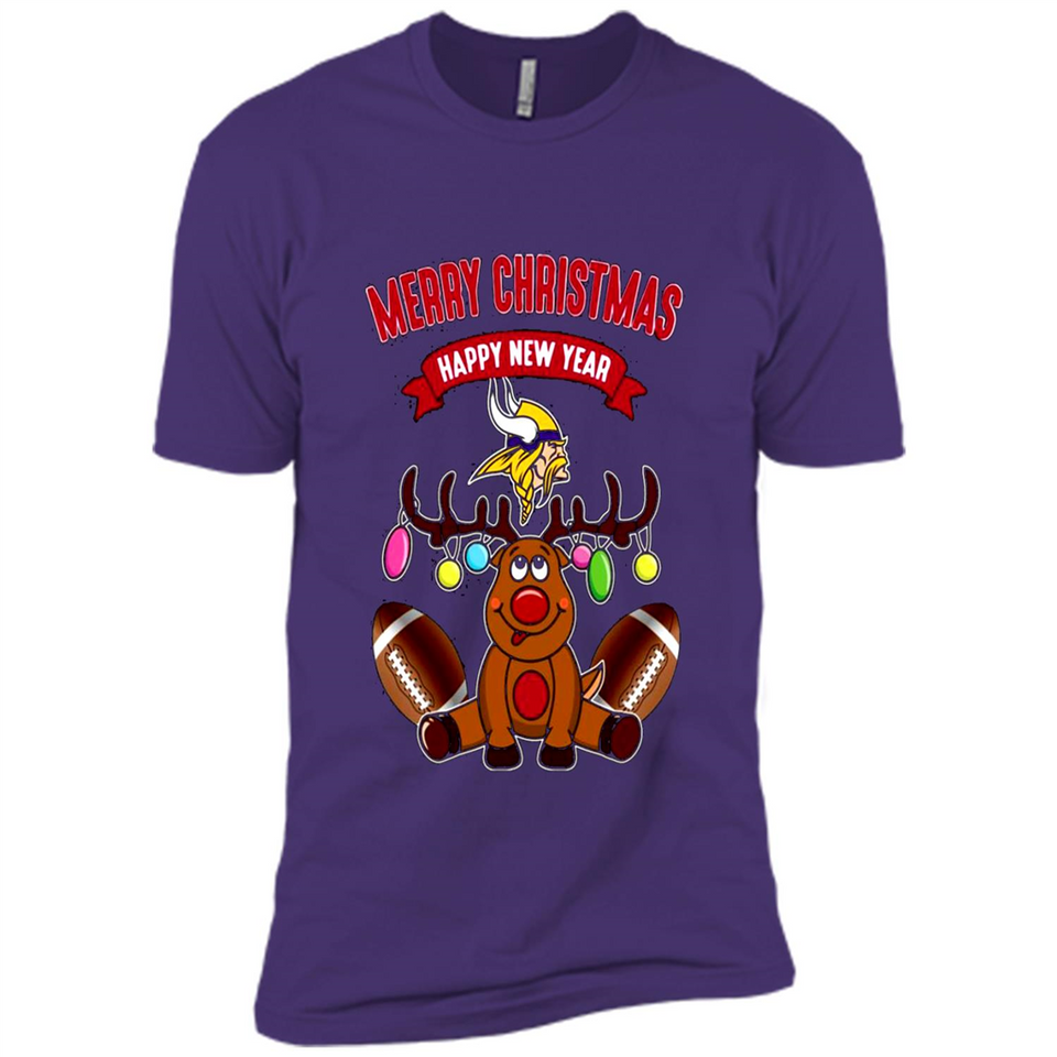 Minnesota Vikings NFL Reindeer Funny Merry Christmas And Happy New Year