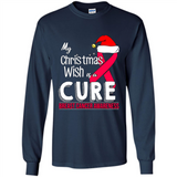 My Christmas Wish Is A Cure Breast Cancer Awareness sweater PINGPONG