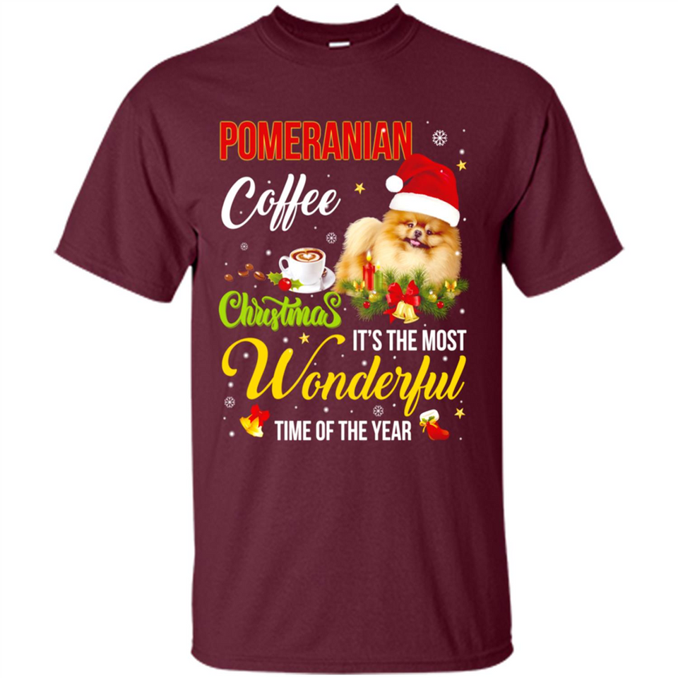 Pomeranian Coffee Wonderful Christmas