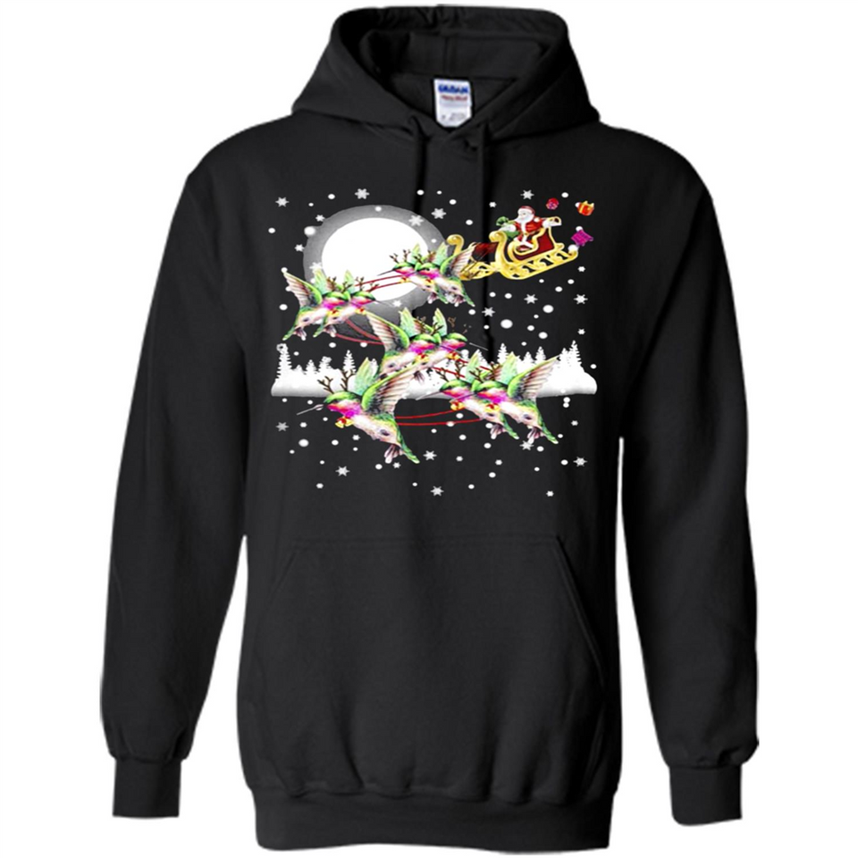 Hummingbird Santa Sleigh - Hoodie