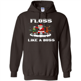Floss Like A Boss Santa Flossing Dance Funny - Hoodie