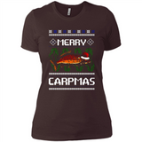 Santa Claus Carpmas Merry Carpmas Christmas Sweater PINGPONG - Ladies' Boyfriend T-Shirt