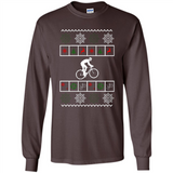 Christmas Ugly Sweater Best Cycling Ugly Christmas Sweater - Long Sleeve T-Shirt