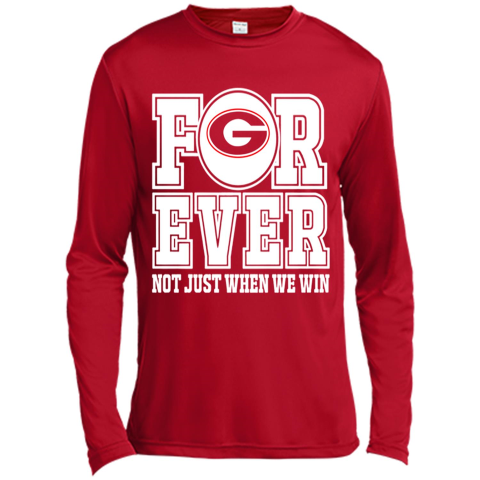 Georgia Bulldogs Forever For ever not just when we win - Canvas Long Sleeve T-Shirt