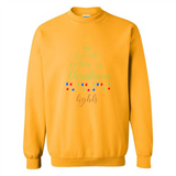My Favorite Color is Christmas Lights Xmas Sporty T-Shirt - Sweatshirt