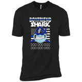 Police boyfriend Shark Blue Line Tee