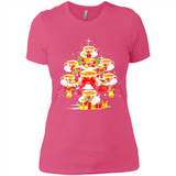 Tea Christmas Tree T-shirt Funny Tea Xmas Gift