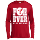 Texas Rangers Forever For ever not just when we win - Canvas Long Sleeve T-Shirt