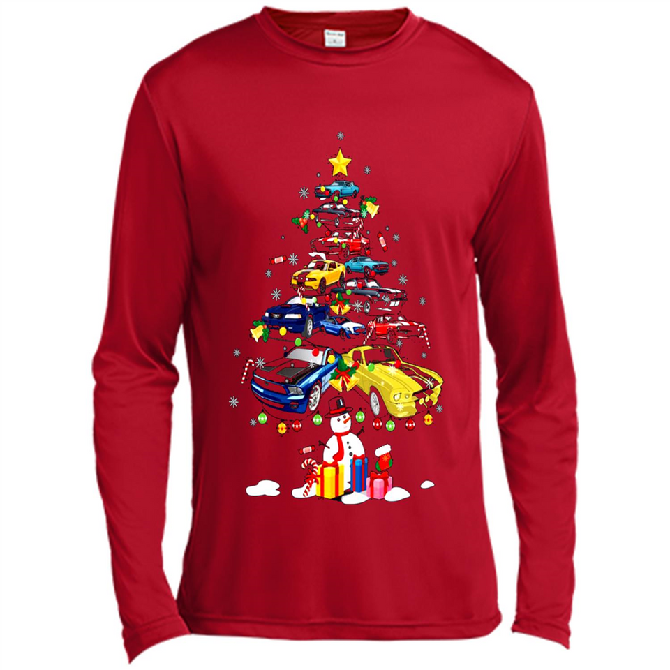 Mustang Tree Christmas Sweatshirt PINGPONG