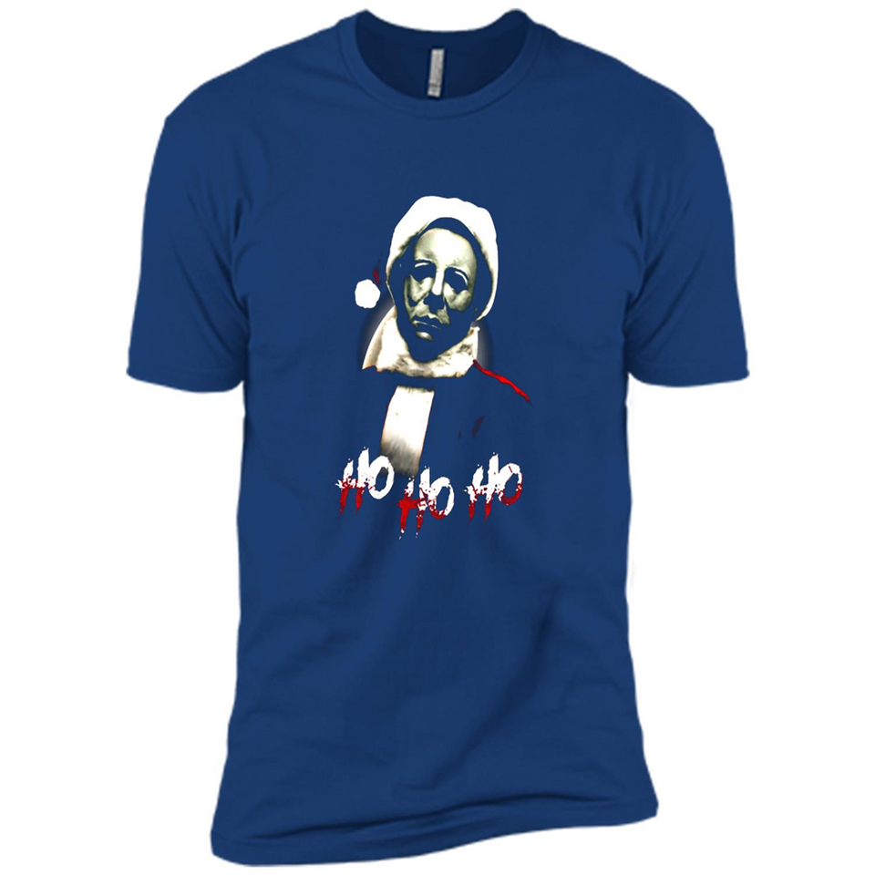 Santa Michael Myers Ho Ho Ho Merry Christmas Sweatshirt - Premium Short Sleeve T-Shirt