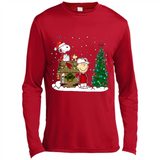 Arizona Cardinals Snoopy The Peanuts Movie Christmas Football Super Bowl pingpong - Canvas Long Sleeve T-Shirt